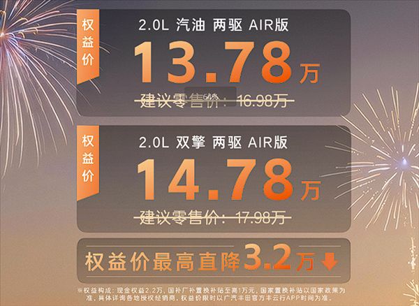  丰田史无前例新低！全新威兰达AIR版上市：13.78万起 新闻 丰田史无前例新低！全新威兰达AIR版上市：13.78万起 新闻