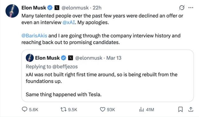 xAI核心力量锐减,马斯克承认早期失误;合并后重组加速,新人加入注入活力。 IT技术