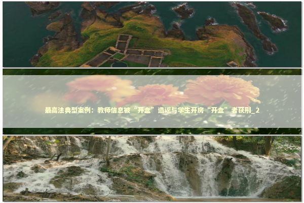 最高法典型案例：教师信息被“开盒”造谣与学生开房“开盒”者获刑_2 新闻